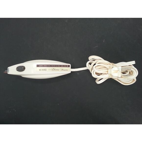 Vintage Montgomery Ward Electric Fabric Scissors 2- Speed Model Lindar/6934 - Picture 1 of 3